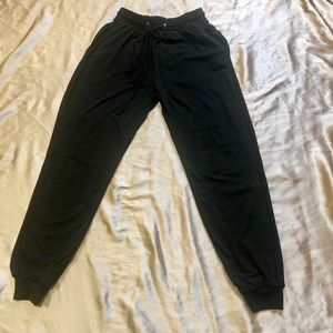 All black jogger scrub pants